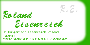 roland eisenreich business card